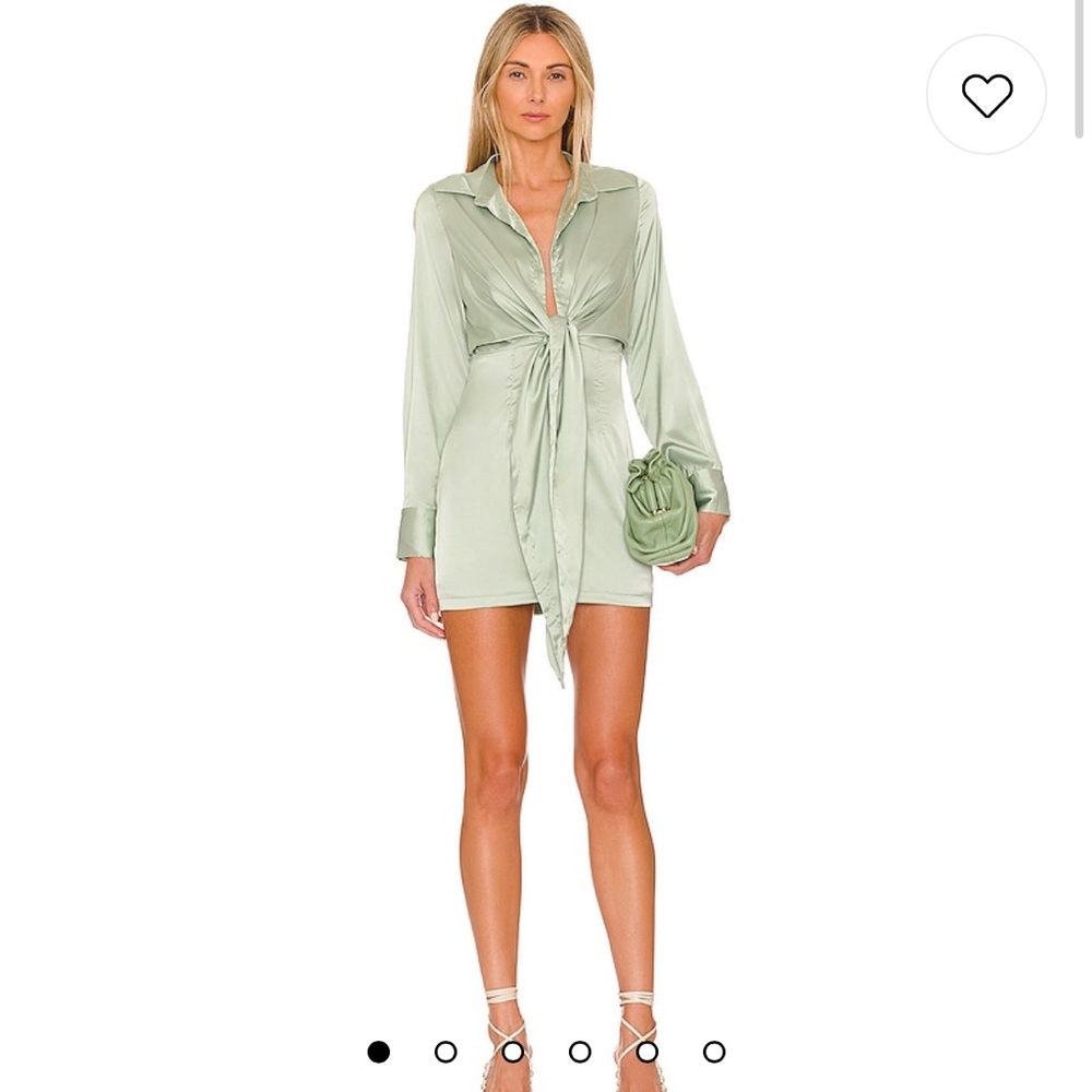 Revolve More to Come Madelyn Mini Dress in Sage